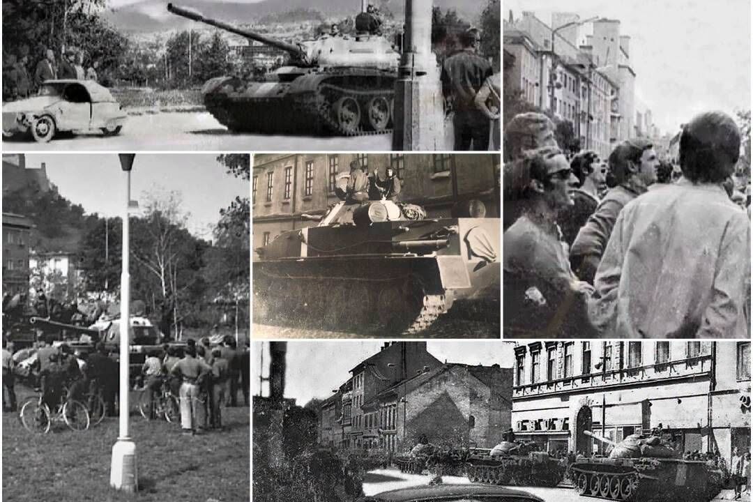 Zábery z okupácie ČSSR v r. 1968