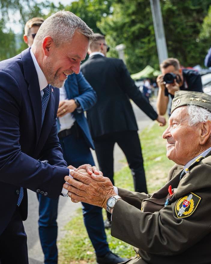 Prezident Peter Pellegrini na oslavách SNP