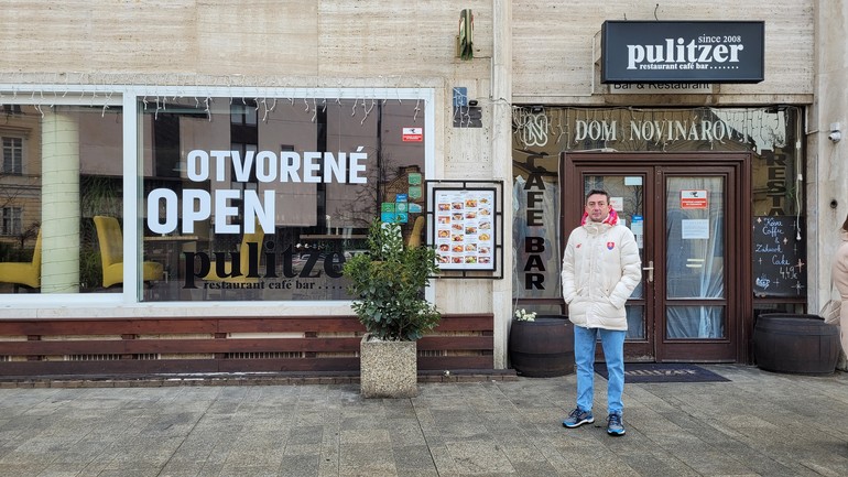 Na snímke Dom novinárov v Bratislave