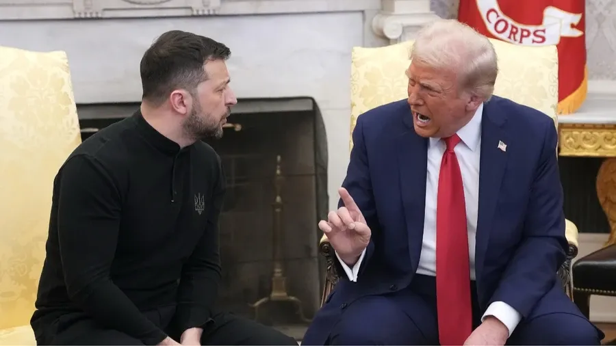 Na snímke Donald Trump a Volodymyr Zelenskyj