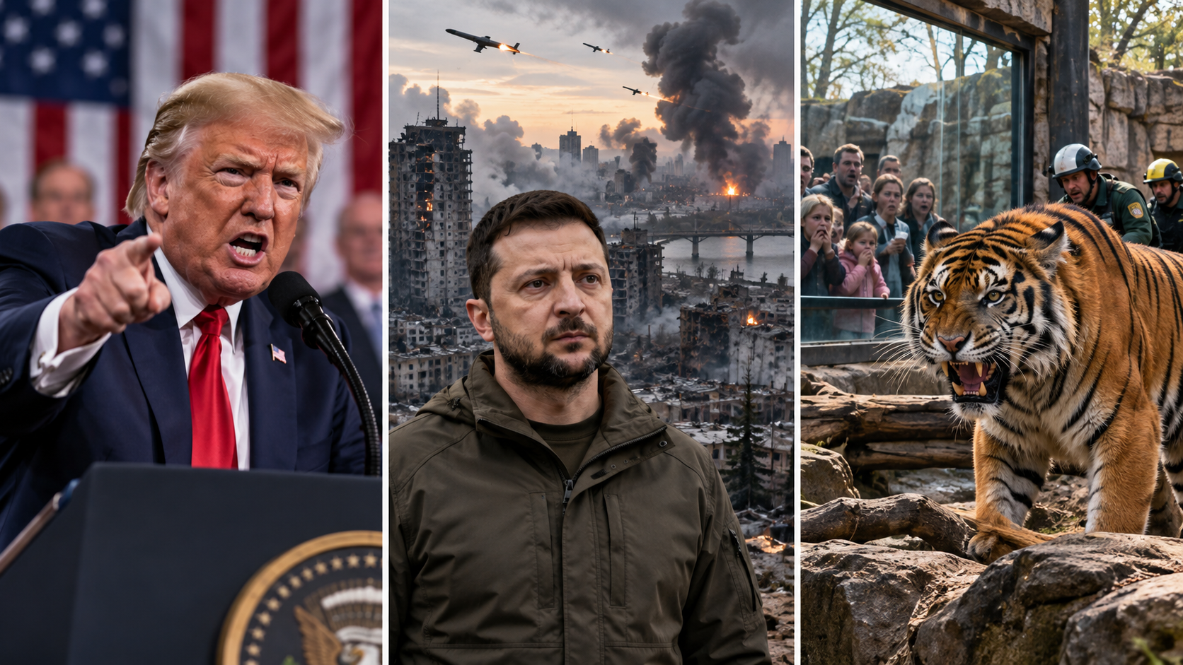 Hlavné udalosti v zahraničných médiách 12. októbra: Prečo Trump toľko nadáva? Zelenskyj sa sťažuje na ruské útoky. Tiger zabil muža v zoo