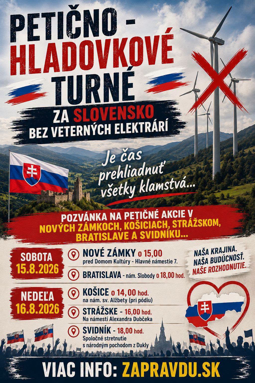 Máčovský sa odmieta zmieriť s tým, že by mal vyrásť park veterných turbín. V stretnutiach s občanmi mieni pokračovať
