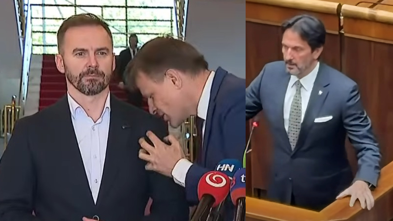 Hlina spustil obrovský krik, potom ovoniaval Šipoša. Kaliňák si z jeho výstupu vystrelil (VIDEO)