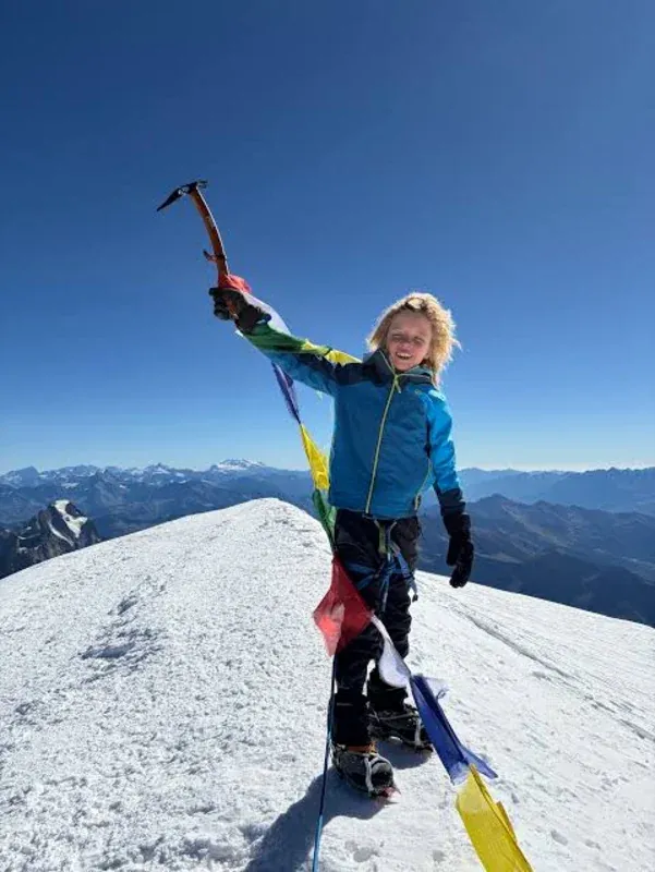 Na snímke Lelio Massimo di Roccasecca na vrchole Mont Blancu