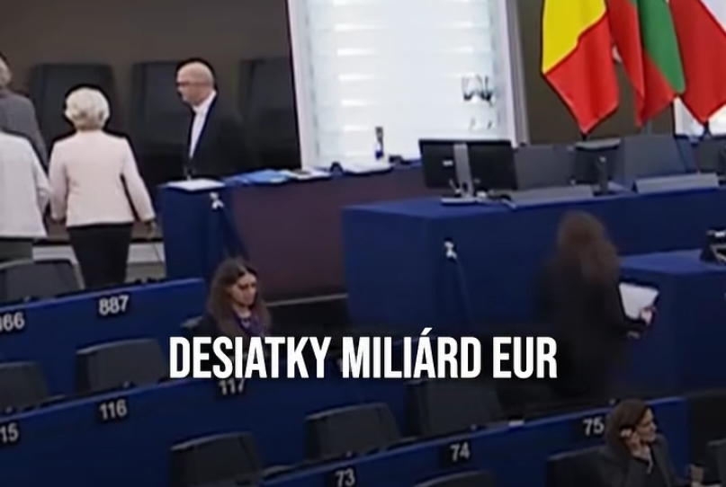Ostrý útok na Leyenovú pre ďalšie miliardy Ukrajine! Šéfka eurokomisie počas kritiky opustila sálu