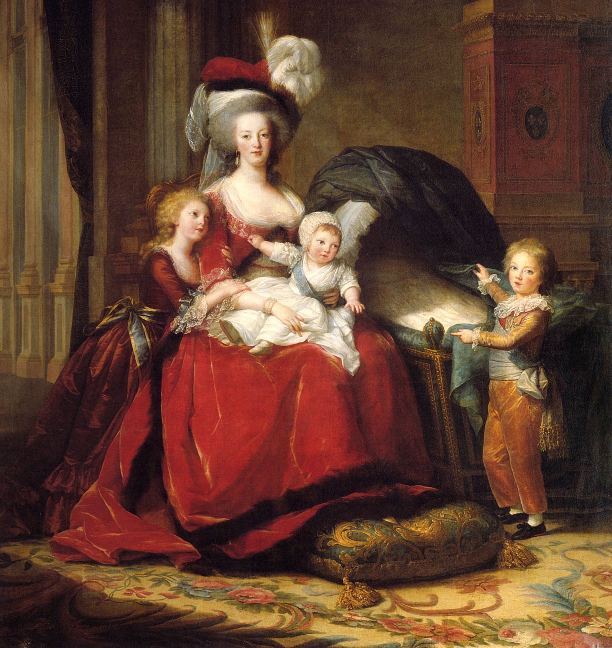 Na snímke kráľovná Mária Antoinette, 1787