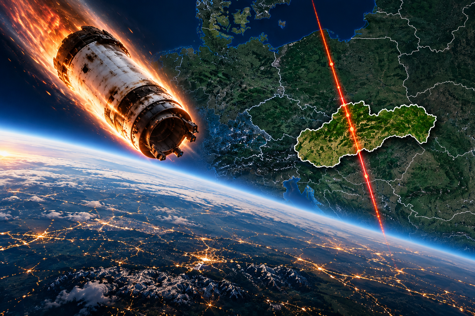 POZOR, NAD SLOVENSKOM! K Zemi sa rúti päťtonový stupeň čínskej rakety, úlomky môžu prežiť