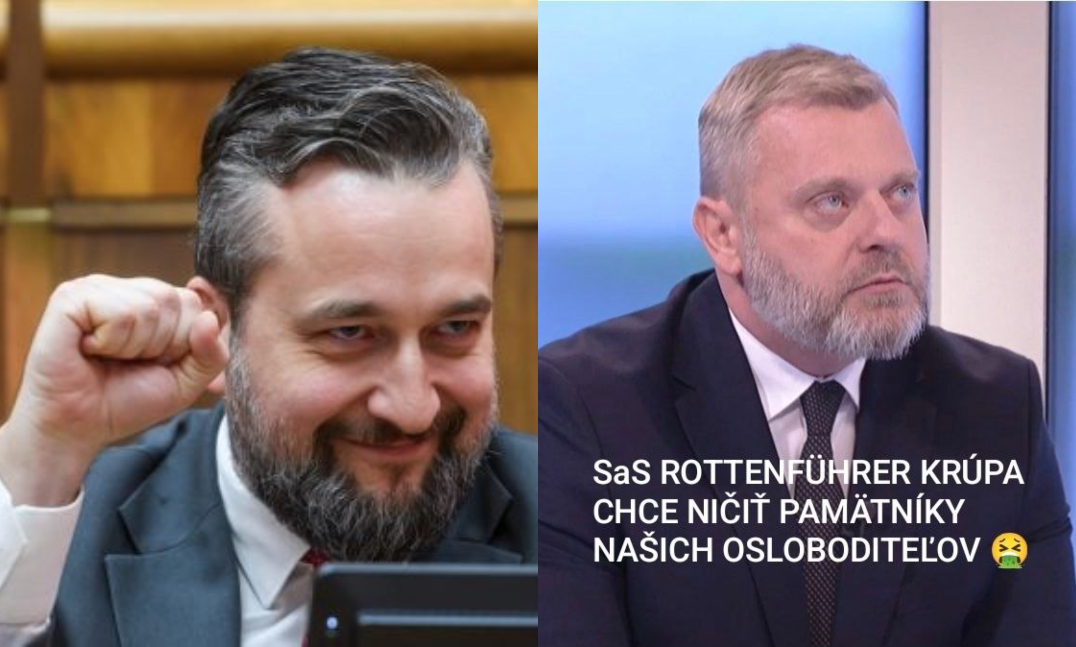 Blaha bráni Konevovu sochu. Rusofóba Krúpu prirovnal ku gestapákom
