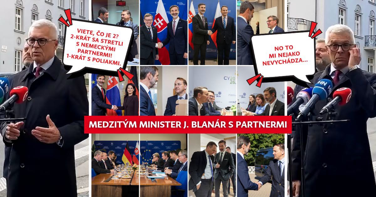 KORČOKOVI TO ZNOVA NEVYŠLO! Blanár zverejnil odpočet stretnutí so zahraničnými partnermi