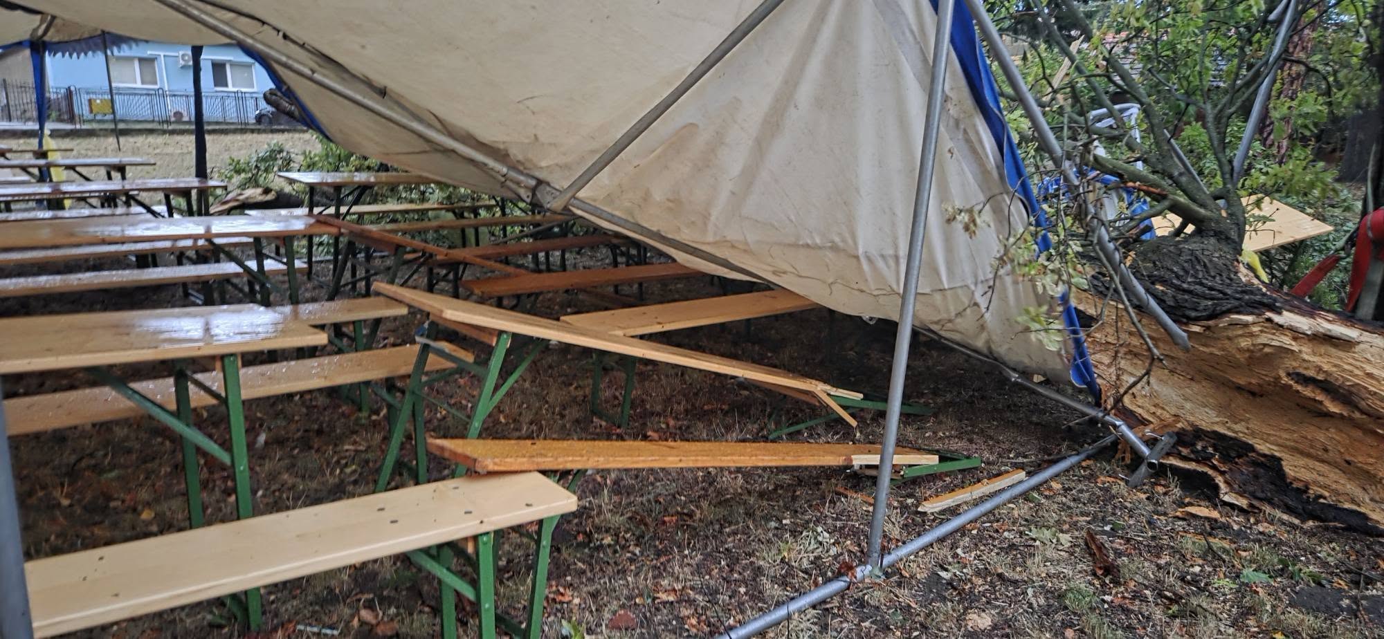 Pripravovu akcie v Nemčiňanoch znehodnotila búrka