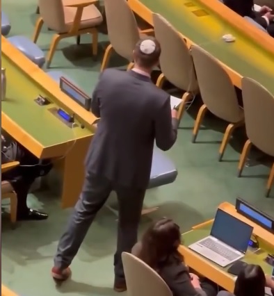 Na snímke Izrael v OSN