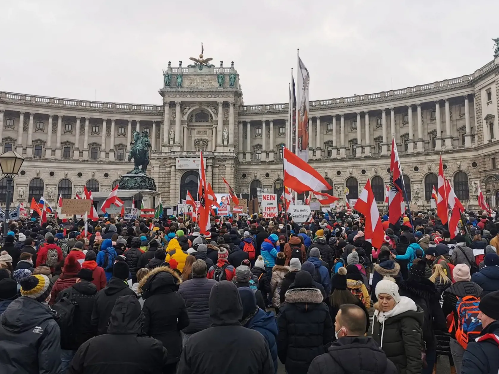 Protesty vo Viedni