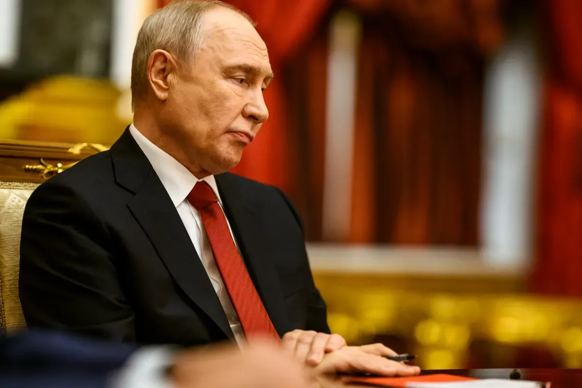Na snímke V. Putin