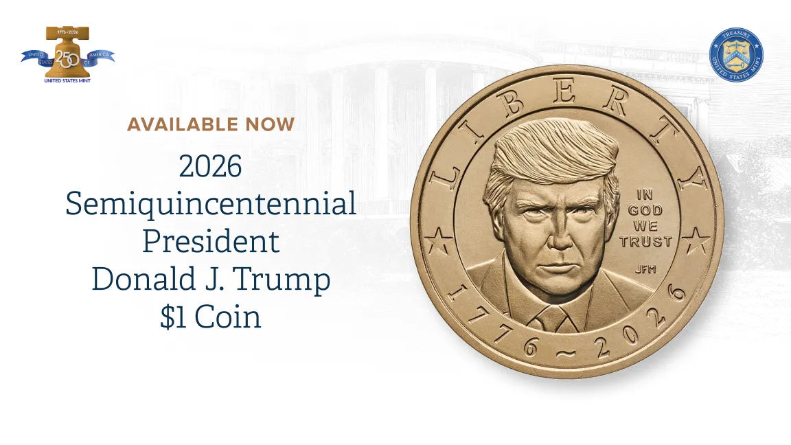 TRUMP UŽ OKUPUJE AJ AMERICKÝ DOLÁR! Jeho tvár sa objavila na minci