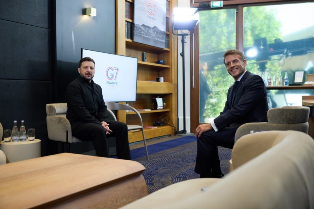 Zelenskyj, Macron