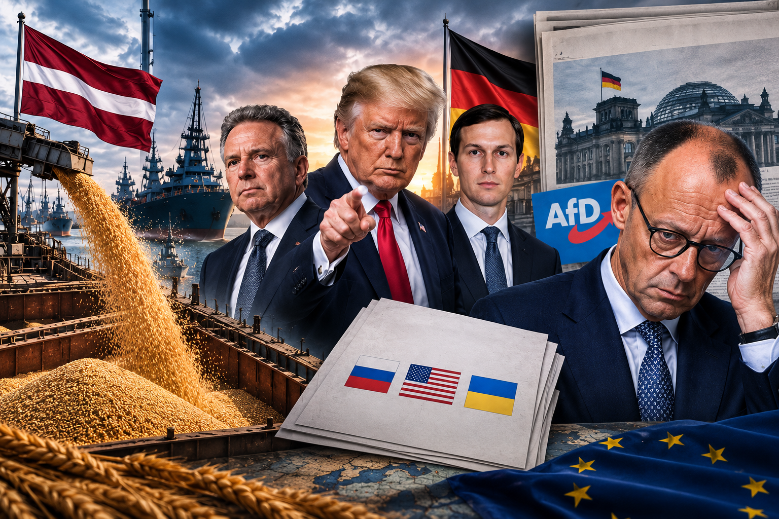 Hlavná vec v zahraničných médiách 6. septembra: Lotyšsko pripravuje „obilný“ útok na Rusko. Bolo odhalené, s čím prišli Trumpovi vyslanci. Merzov „šok“ na titulných stranách
