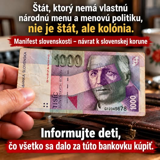 Na snímke slovenská bankovka