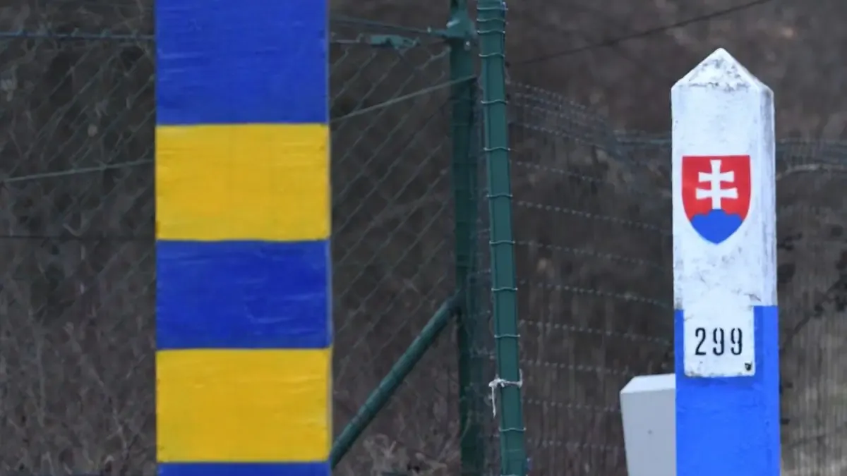 Na snímke hranica Slovenska a Ukrajiny.